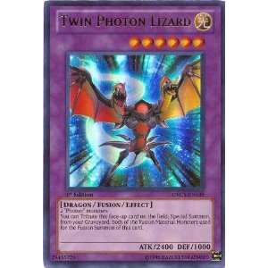 YuGiOh Zexal Order Of Chaos Single Card Twin Photon Lizard ORCS EN039 
