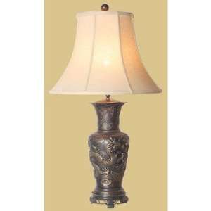   Furniture LFAB1017A 31Inch Brass Dragon Lamp