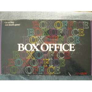    Box Office   An exciting theatre game Copyright 1985 Toys & Games