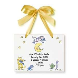  Personalized Birth Certificate   Hey Diddle Diddle Baby