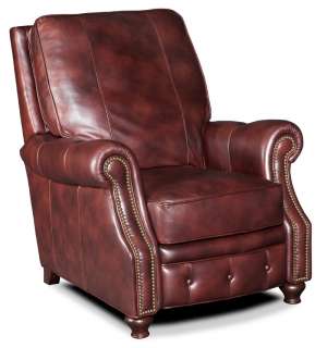 Chestnut Leather Recliner Arm Chair  