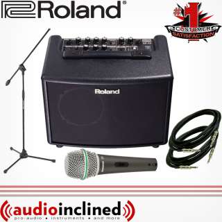 Roland AC 33 Acoustic Chorus Amp with Mic, Mic Stand & Cables