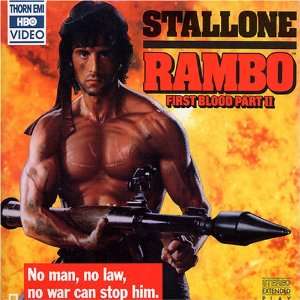  Laserdisc RAMBO First Blood Part II 