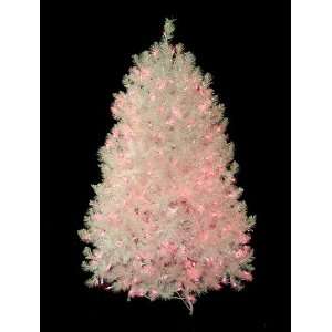  4.5 Pre Lit Shimmering White Iridescent Christmas Tree 