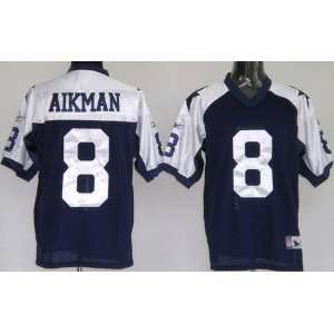 Troy Aikman #8 Dallas Cowboys Replica Throwback NFL Jersey Blue Size 
