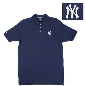  New York Yankees MLB Classic Pique Polo Shirt (Navy) (X 