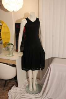 DONNA KARAN NY (Black Label) Layered Dress $1995 Sz 6  
