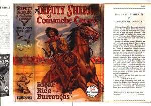 Laminated DEPUTY SHERIFF Edgar Rice Burroughs 1st ed DJ  