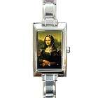 Mona Lisa Da Vinci Art New Italian Charm Watch Rect