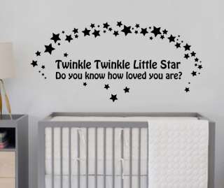 Twinkle Twinkle Little Star Wall Decal