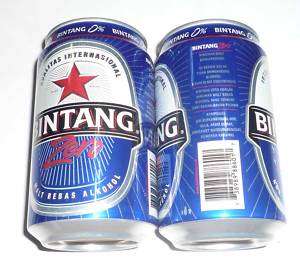 BINTANG ZERO Lager BEER can INDONESIA 330ml Collect  