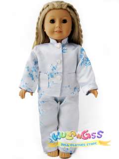 Handmade Chinese Pajamas fits 18 American Girl doll  
