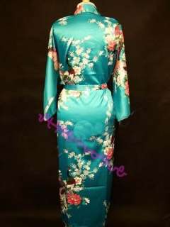 Charming Chinese Silk Damen Kimono Robe Kleid  