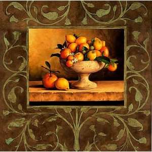 Andres Gonzales 27.5W by 27.5H  Oranges and Lemons CANVAS Edge #4 
