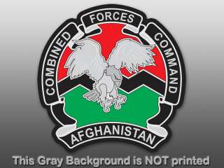 Combined Forces Command Sticker  decal afghanistan logo  