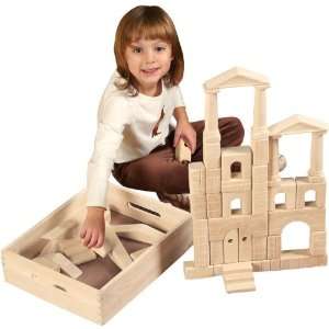   Building Blocks Set with Carrying Crate   48 Pieces Toys & Games