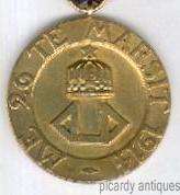 Royal Order of the Black Eagle, Gold Medal , 1914, Albania ref s1668 