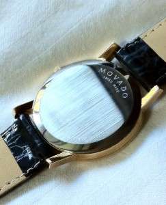 GOLD MOVADO SAPPHIRE MUSEUM  BIG 38mm FACE 88 G1 1852   