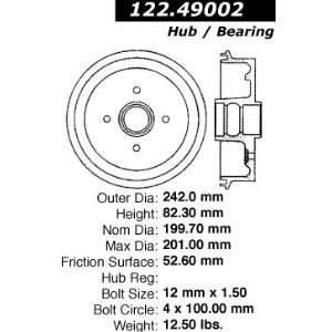  Centric Parts 123.49002 Brake Drum Automotive