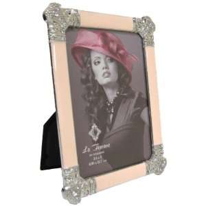   Inch Pink Acrylic with Clear Stones on Corners Picture Frame
