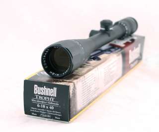 Bushnell 6 18x40 Trophy XLT Rifle Scope Matte A/O Target Knobs 736184 