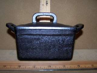 MINI CAST IRON BAKING BREAD LOAF PAN, CAMPING, HUNTING, SOUP STEW 