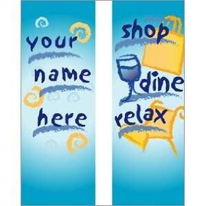  30 x 94 96 in. Seasonal Banner Shop Dine Relax Double 