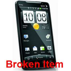 HTC EVO 4G BROKEN (Sprint)   FOR PARTS 821793012755  