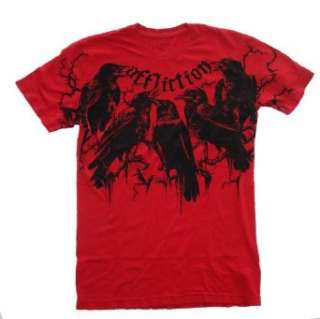  Affliction Crow Mens Short Sleeve Tee Clothing