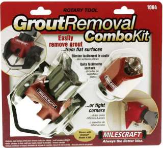 Milescraft Rotary Grout Removal Combo Kit, XWU5 1004  