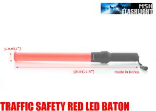 MSH]ROADSIDE TRAFFIC SAFETY RED LED BATON SK0055  