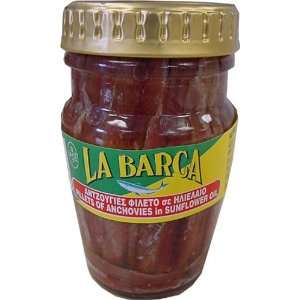 La Barca Fillets of Anchovies in Oil 90g Jar  Grocery 