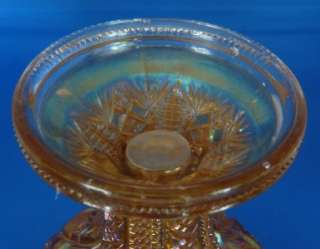 EAPG Imperial Carnival Glass Fruit Bowl & Stand Twins  