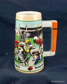 1991 Budweiser Gridiron Legacy Football Beer Stein Mug  