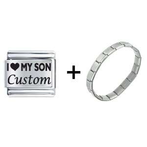  I Love My Son Custom Laser Italian Charm Pugster Jewelry