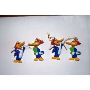 Woody Woodpecker Ornaments Set of 4