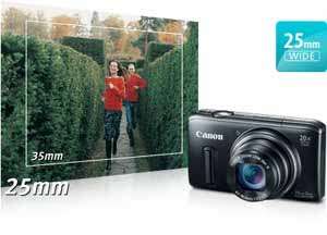   20x Optical Zoom, Optical Image Stabilization and 25mm Wide Angle Lens