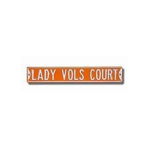    Tennessee Lady Vols Court Authentic Street Sign
