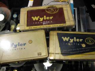 50 YEAR OLD ORIGINAL RARE WYLER SINGLE CASE BAMBOO IN 14K GOLD PLATE 