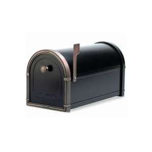   5505WH White Coronado Mailbox with Antique Copper Accents 5505