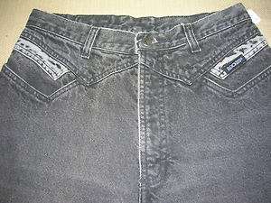   Mountain Clothing Co Lt Black Denim Jeans/gray yoke Sz 11/35  