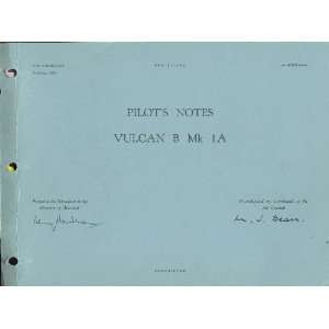  Avro Vulcan B Aircraft Pilots Notes Manual Sicuro Publishing Books