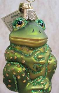 OLD WORLD CHRISTMAS Frog Tree Finial Water Toads 50012  