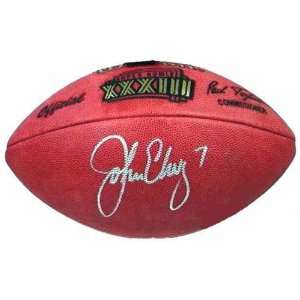   John Elway Autographed Super Bowl XXXIII Football