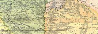 ISRAEL Palestine; Jerusalem; plan, 1905 antique map  