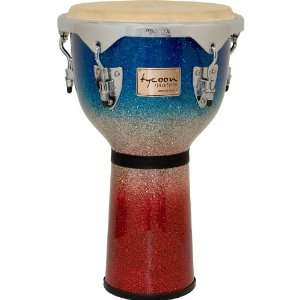  Tycoon Percussion 12 Inch Master Platinum Tri Fade Djembe 