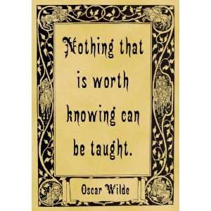  Sheet of 21 Stickers, 6.35cm x 3.81cm each, Oscar Wilde 