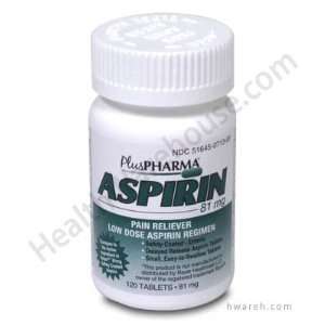  Aspirin (81mg)   120 Enteric Coated Tablets Health 