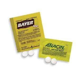  Swift First Aid 2 Pack Bayer Aspirin (50 Packs Per Box, 12 