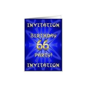  66 Years old Birthday Party invitation Card Toys & Games